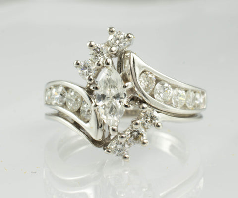 14 Kt White Gold Diamond Set