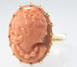14 Kt Yellow Gold Antique Cameo Ladies' Ring