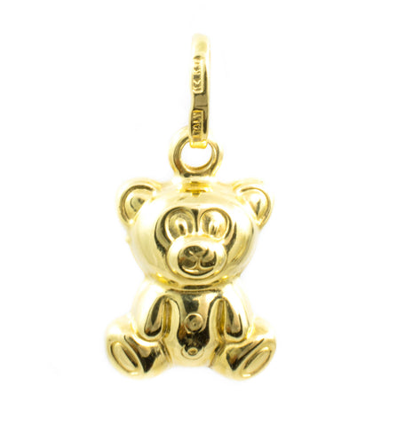 14 Kt Yellow Gold Teddy Bear Charm