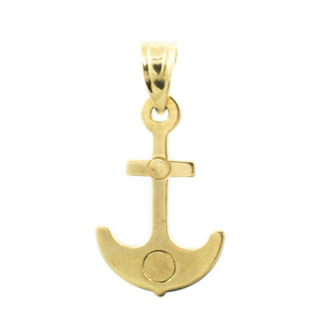 14 Kt Yellow Gold Anchor Charm