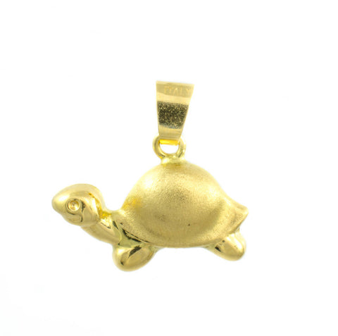 14 Kt Yellow Gold Turtle Charm