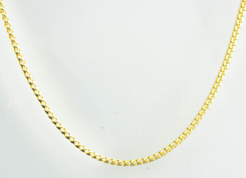 14 Kt Yellow Gold Ladies' Lightweight Curb Chain