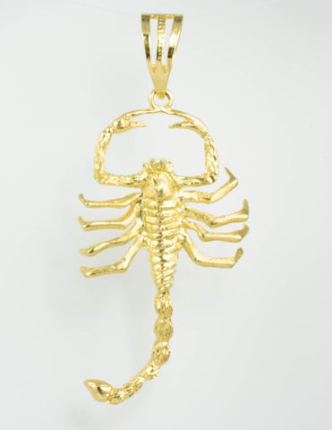 14 Kt Yellow Gold & Diamond Scorpion Charm