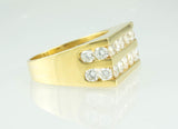 18 Kt Yellow Gold Men's Diamond Ring