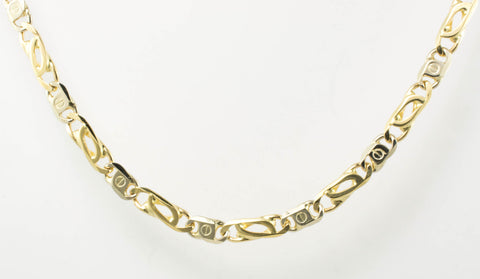 14 Kt Gold Two-Tone Men's Italian Chain – NY Style Jewelry®
