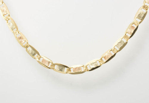 14 Kt Tri-Color Men's Italian Chain – NY Style Jewelry®