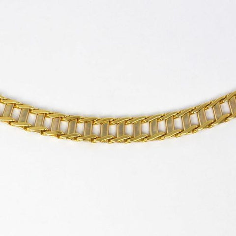 14 Kt Yellow Gold Italian Men's Bracelet