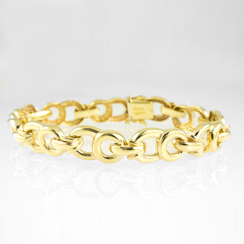 14 Kt Yellow Gold Elegant Ladies' Bracelet