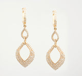 14 Kt Rose Gold C/Z Earrings & Ring Set