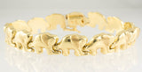 14 Kt Yellow Gold Elephant Design Set