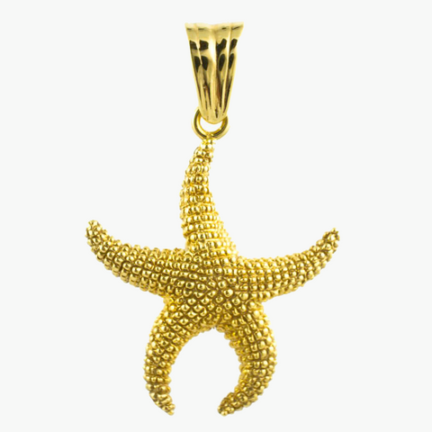 14 Kt Yellow Gold Starfish Charm